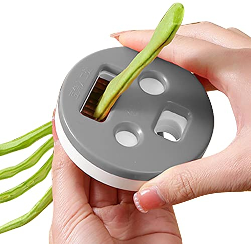 1 Bean Frencher, Multifunktionaler Bohnenschneider Mit Klingen, Manueller Bohnenschneider Für Grüne Bohnen, Gemüsebohnenschneider, Tragbares Küchengerät, Bohnenreibe, Bohnenzerkleinerer