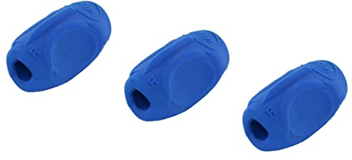 KUM AZ4060026-B - Schreibhilfe Sattler Grip A7, 3 Stück, blau, Stifthalter für Rechts- und Linkshänder