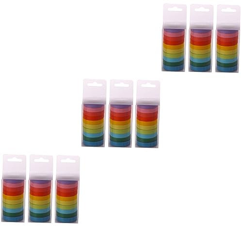 COHEALI Lot De 30 Étiquettes Autocollantes Décoratives En Papier Washi Bronzant Pour Journal Intime Couleurs Assorties Pour Scrapbooking