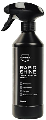 Spray Detallador Coche Brillo Hidrofóbico | Nasiol RapidShine 500ml