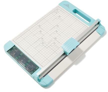 JIELISI A4 Multifunktions-Papierschneider, der gerade Linien, perforierte Linien und Wellenlinien schneiden kann, 12-Zoll-Rotationspapierschneider, Scrapbooking-Tool für Papier, Fotos, Gutschein