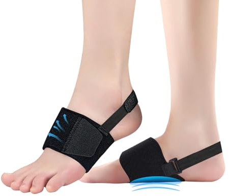 Fußgewölbe-Bandagen, Plantarfasziitis Einlagen Frauen Männer Einstellbar Fußbandage Mittelfuß Atmungsaktiv Plantarfasziitis Bandage Schmerzlinderung für Plattfüße Hohe Fußgewölbe Plantar Fasciitis