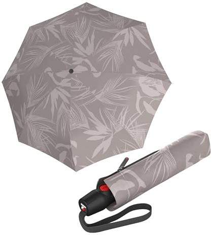 Knirps Regenschirm T.200 Medium Duomatic With UV Protection Botany Shell taupe