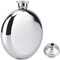 Flask Alcohol, Hip Flask with Funnel, Quality Stainless Steel Portable Round Alcohol Bottle for Men Women Outdoor, Camping, Travel, Beach, BBQ,Gifts (1pcs,140ml)