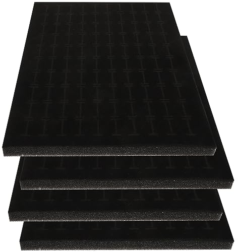 Angoily Soporte Joyero Terciopelo Negro, 4 Piezas Organizador De Joyas, Bandeja De Terciopelo Negro Para Joyas, Soporte De CosméTicos Para Pendientes, Collares, Colgantes, Pulseras, Anillos