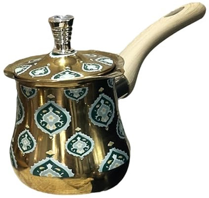 DimyFew Türkische Kaffeekanne 720 ML, Induktions-Mokka-Kanne Ideal für Tee, Kaffee und Kaltgetränke, Kupfer Isolierkanne mit Ausgussöffnung, Thermo-Kaffeekanne Teezubereiter für das Heimcafé