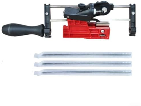 YUANGANG Affilacatena per motosega, smerigliatrice a catena, dispositivo di affilatura per manutenzione e affilatura, con 3 lame per una comoda manutenzione della catena