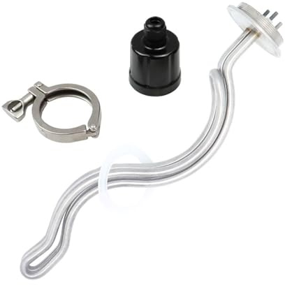Vqxmhrpw Eléctrico De Varilla Caliente, 2 Pulgadas (64 Mm), 220 V, Calentador De Inmersión Eléctrico For Equipos De Elaboración De Cerveza, 2,5 KW, 3,5 KW, 4,5 KW Y 5,5 KW.(1,220V_240V-WHITE-5.5KW)