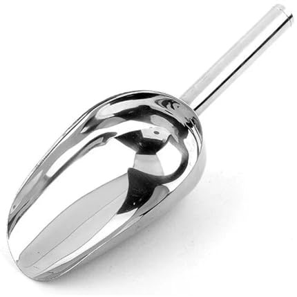 Paletta per il ghiaccio Paletta for cubetti di ghiaccio in acciaio inossidabile, cucchiaio for spezie, caramelle, farina, noci, buffet, alimenti secchi
