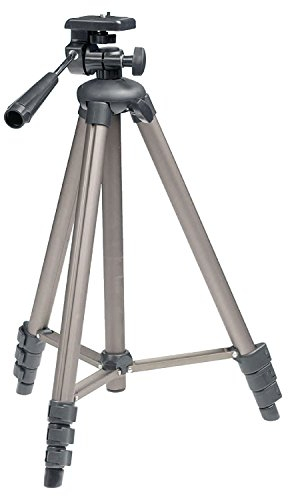 Eurosell Teleskop Stativ Tripod für Lasernivelliergerät Kreuzlinenlaser Laserwasserwaage Rotationslaser Linienlaser Kreuzlinienlaser Baustellenlaser Kreuzlaser Laser passend für Bosch Dewalt Makita