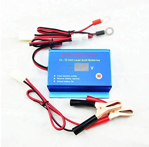 Desolfatore recupera batterie acido libero, agm, gel, moto auto caravan barca muletti impianti solari celle frigorifere bicilclett elettriche carrozine elettriche