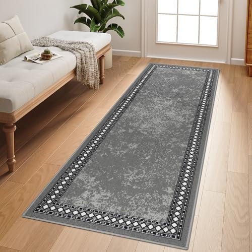 Homcomodar Runner Rug for Kitchen 50x150cm Non Slip Hallway Runner Washable Floor Carpet Runners for Hallways Laundry Besides