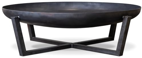 SOUK ONE Feuerschale Madrid 100 cm, Feuerschale - Feuerstelle für den Garten, Funkenschutz, Terrasse und Balkon, Feuertonne und Feuerkorb (Ø 100cm Madrid)