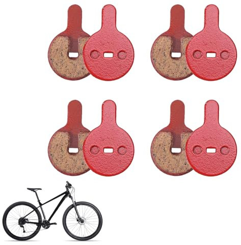 4Pair Plaquettes de Frein pour Vélo, Trottinette et Scooter Électrique - Rondes pour Vélo Électrique