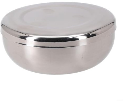 Jayruit Cuenco de acero inoxidable con tapa, perfecto para condimentar, servir y mucho más