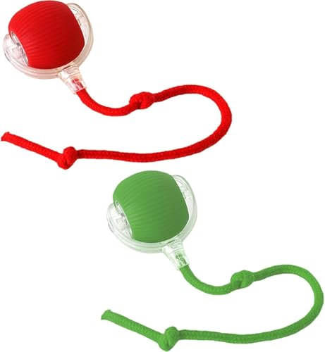 Allein Rolling Ball, Magicball für Katze, Interaktives Katzenball Spielzeug, 360 Grad Rollender für Katzen Hunde, Interaktiver Spielball mit Schwanz