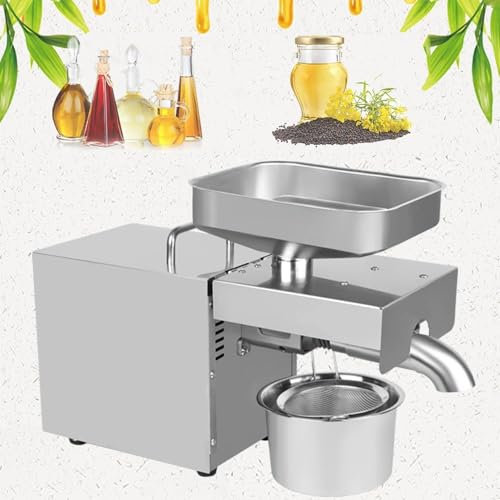 Pressa per olio da cucina, Pressa per olio domestica, Pressa per olio a caldo e a freddo completamente automatica, Pressa per olio a caldo e a freddo per noci, sesamo, arachidi