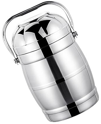 FUNOMOCYA Boîte à Lunch Thermique Empilable Acier Inoxydable pour Adultes Récipient Alimentaire Isolant pour Soupe Porridge et Lait de Soja