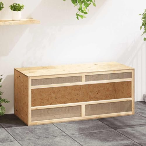 Medium Durable Terrarium with Clear Glass and Scratch-Resistant Surface, Engineered Wood and Steel Construction for Reptile Habitat, 47.2 in Long, 19.7 in Wide, 19.7 in High,