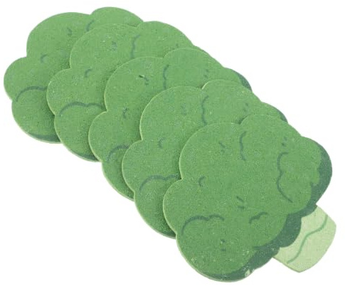 Housoutil Éponge Exfoliante Douce Corps en Cellulose 5pcs, Gommage Peau Sensible, la Maison Voyage