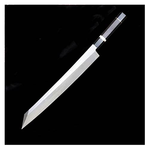WERWER 1pcs Sushi Giapponese Coltello da Cucina salice Lama Salmone Sashimi Coltello Sashimi Professionale for Tagliare Il Rotolo di Sushi Sashimi di Pesce coltelli (Color : A Black)