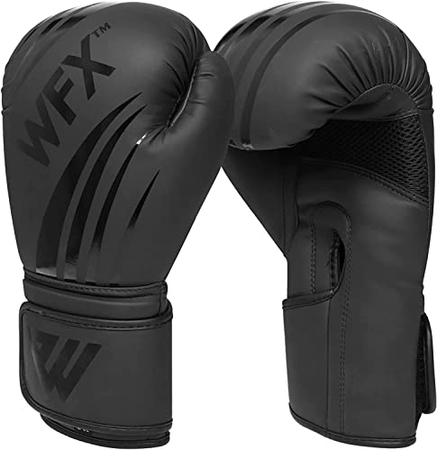 WFX Leder-Boxhandschuhe, professionelle MMA, Sparring, Kickboxen, Boxsack, Training, Muay Thai Fighting (8 oz)