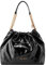 Nine West Damen Karter Hobo Handtasche, Umhängetasche, Satche, Tragetasche, Geldbörse, Schwarz