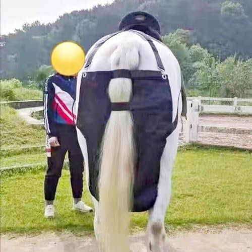 Large Medium Mini Horse Manure Bag, Horse Diaper Manure Catcher Bags Easy to Clean, Outdoor Lawn Driving Horse Equine Manure Bag(M)