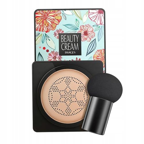BB Cream flytande foundation kudde smink färg elfenben 02, tonad fuktkräm med SPF , lätt täckning för naturlig hy, fuktgivande och porförfinande