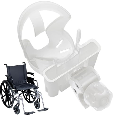 Stroller Cup Holder Attachment – 2-in-1 Cup Holder With Phone Stand, 360° Rotatable Clip Organizer | Non-Slip Mount For Wheelchair, Scooter, Walker, Bike, Rollator, Stroller Handlebar