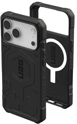URBAN ARMOR GEAR Pathfinder MS Hülle kompatibel mit Apple iPhone 17 Pro Max Case (Wireless Charging/Magnetisches Aufladen, Fallschutz nach Militärstandard) schwarz