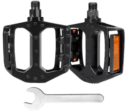 Vexorlian Bike Pedals, Non-Slip Mountain Biking & Road Bicycle Pedals with Reflectors, Durable 9/16 Inch Design