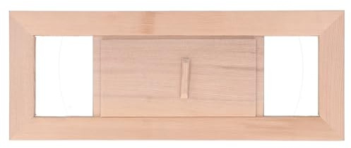 ERYUE Panel de Ventilación de Sauna Ajustable, Rejilla de Madera de Cicuta para Sala de, Buen Efecto de Ventilación, Uso a Largo Plazo, Instalación Adecuada en la Entrada de Aire,