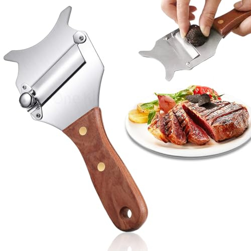 WUYJI Grattugie Grattugia per tartufi multifunzionale, regolabile,utensile da cucina per tagliare e grattugiare,taglia formaggio in acciaio inox