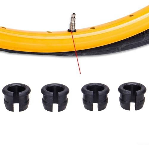 Kit de 8 adaptadores de válvula de bicicleta de carretera para llantas Presta para aceptar tubos interiores con ajuste seguro y retención de aire fiable