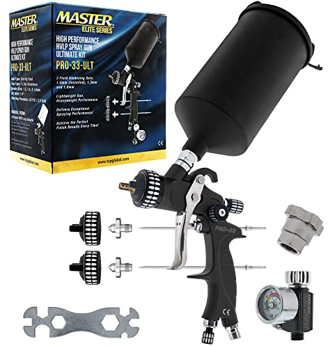 Master Elite High Performance PRO-33 Series HVLP Spray Gun Ultimate Kit