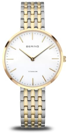 Bering Damen Uhr Quarz Movement - Titanium Collection mit Titan und Saphirglas 19334-010
