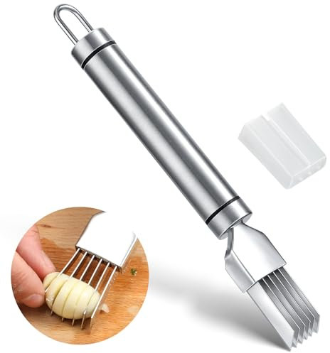 Yuanchu Shred Silk The Knife, Cuchillo De Cebolla Verde Picado De Acero Inoxidable, Cortadora De Cebolla De Primavera, Cortadora De Cebollas Verdes De Acero Inoxidable, Cortador De Cebolla, Cuchillo