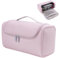 Ruioomeep Reisetasche für Dyson Airwrap Styler und Shark, Tragbare Aufbewahrungstasche für Dyson Supersonic und Zubehör, Haartrockner Tragetasche mit Haken für Modellierwerkzeuge und Zubehör (Rosa)