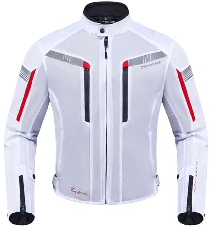 Zyxformis Blouson Moto Homme Été Respirant en Maille avec CE Protections