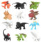 Mini Figurine Dragons, 12 pcs Dragons Animation Figurine Décoration Miniature Dragons Figures, Miniature Collectionner Dragon Ornements Fournitures Décorations Gâteau pour Anniversaire Enfant
