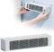 Ventilador de aire acondicionado de carga inalámbrica, sin taladrar, montaje en pared, ventilador de aire acondicionado 2025, mini enfriador portátil con 3 velocidades de viento, 10 segundos