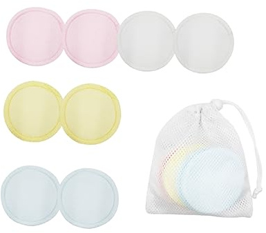 8Stücke Reusable Makeup Remover Pads aus Baumwolle mit Netzbeutel Sanfte Abschminktücher für Gesicht für Empfindliche Hauttypen und Tägliche