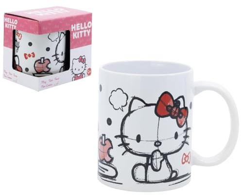 Taza de cerámica Hello Kitty modelo Mug tazón de desayuno 325 ml para niños
