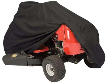 Copertura per tosaerba da esterno con cordino antivento, antipolvere, impermeabile, anti-UV, copertura per tosaerba da equitazione in Oxford 210D (140*66*91cm,nero)