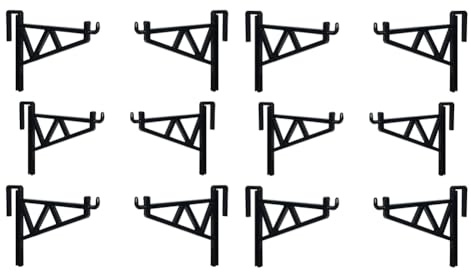 YGBWAOV Paquete de 12 Soportes para de Colmena, de Agarre, Percha, Soporte para de Abeja, Colgador de Colmena, Accesorio para Herramientas Apicultores, Negro