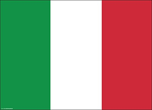 Tischset I Platzset aus hochwertigem Papier - „Italien-Flagge - 10 Stück - die perfekte Tischdekoration italienische Feiern und Veranstaltungen - Made in Germany
