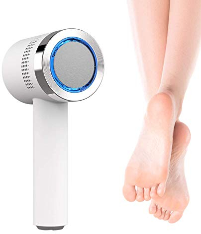 Elektrisch Hornhautentferner mit Absaugfunktion für Füße, Professionell Fußschleifer Wiederaufladbar Hornhauthobel, Tragbarer Fußpflege fußfeile,1pcs
