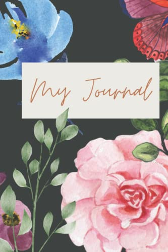 Floral collage Journal -- 120 lined journal