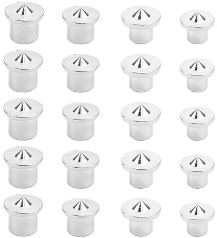 LPAMABA 32 Piezas 6 8 10 12 mm Marcadores de Clavija Herramientas de Centrado de Punta de Madera Punto de Centro de Espiga Marcadores de Puntos para Carpintería Alinear